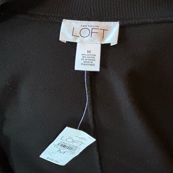 NWT Ann Taylor LOFT black shrug size medium - Picture 6 of 8